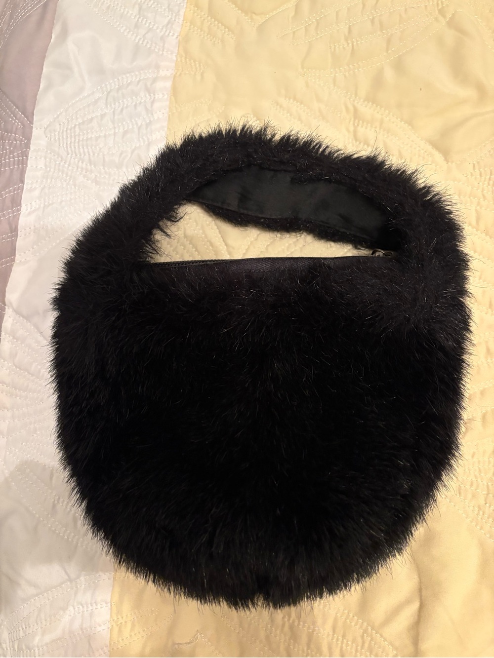 La Maison de la Fausse Fourrure for Saks Fifth Avenue vintage small faux fur bag